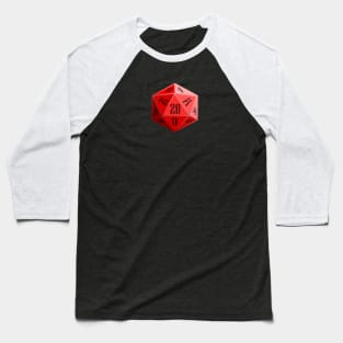 Red D20 Baseball T-Shirt